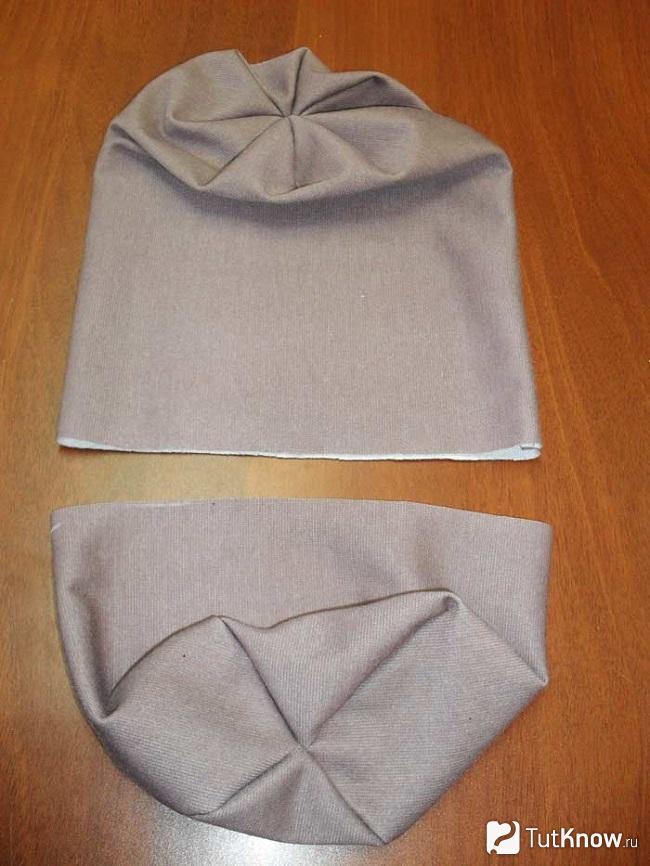 Две заготовки для пошива шапки