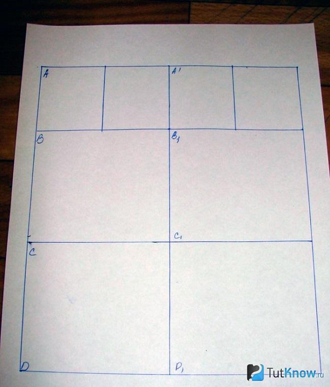Схема на листе бумаги
