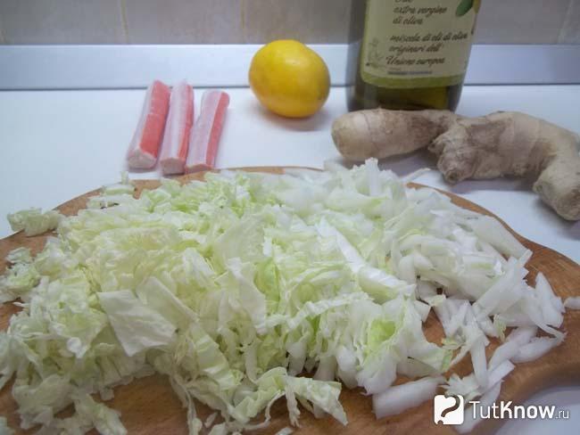 Капуста нашинкована соломкой
