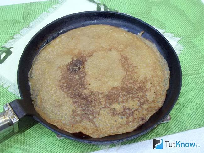 Готовые кофейные блинчики с манкой и мукой