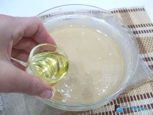 К продуктам добавлено масло