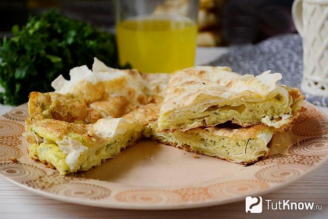 Готовый омлет в лаваше