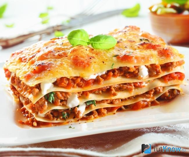 Лазанья с сыром Бимстер