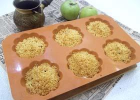 Кексы с яблоками из песочного теста