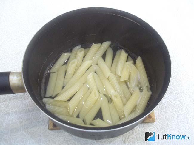 Макароны отварены