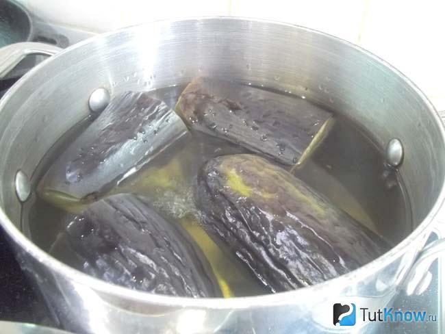Баклажаны отварены