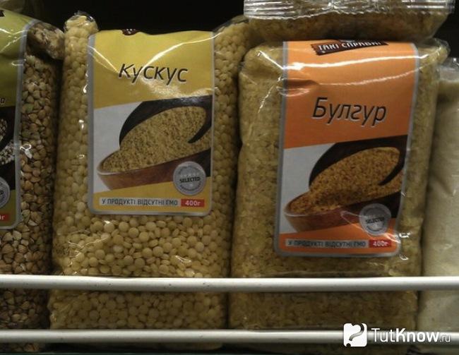 Кускус на прилавке