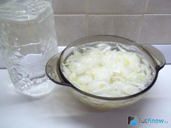 Репчатый лук замаринован