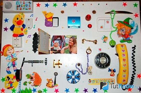 Бизиборд с персонажами любимых мультфильмов