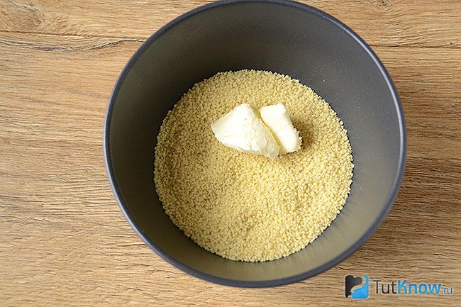 Крупа кускус со сливочным маслом