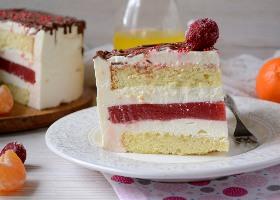 Муссовый торт с ягодным кули