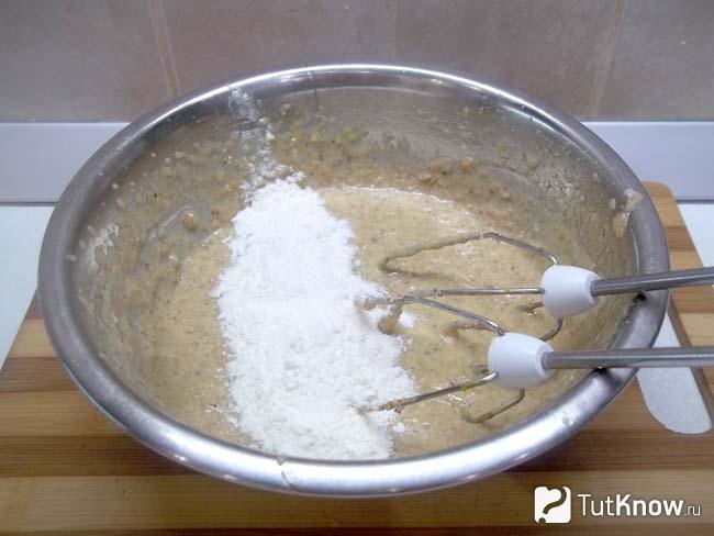 К продуктам добавлена мука