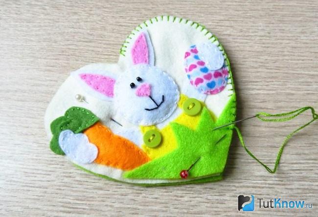 Сердечко из фетра