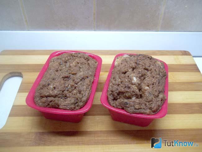 Готовое овсяное суфле с бананом и какао на паровой бане