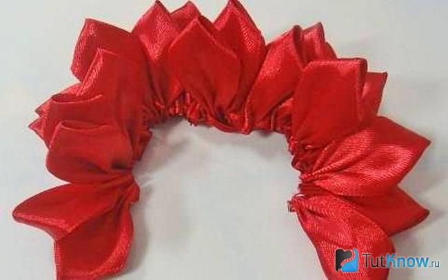 Заготовки из красной ленты