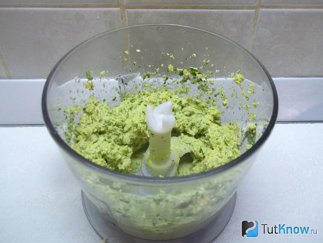 Продукты измельчены