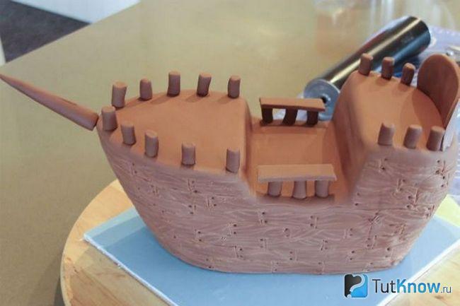 Детали корабля из мастики