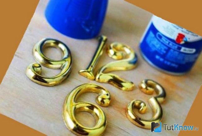Цифры для декоративных часов