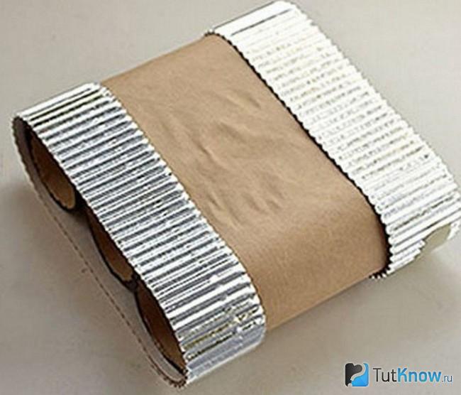 Гусеницы танка из гофрированного картона