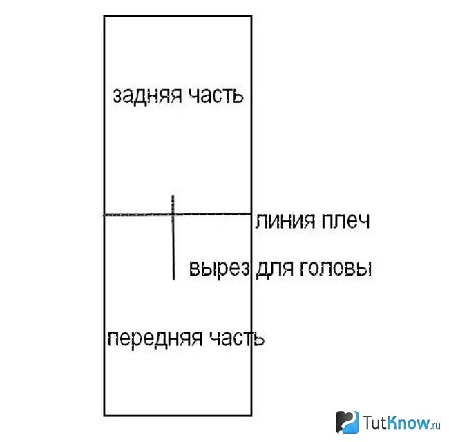 Рисунок выкройки платья