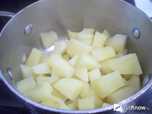 Картофель отварен