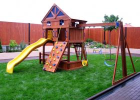 Как сделать игровой комплекс для детей на даче?