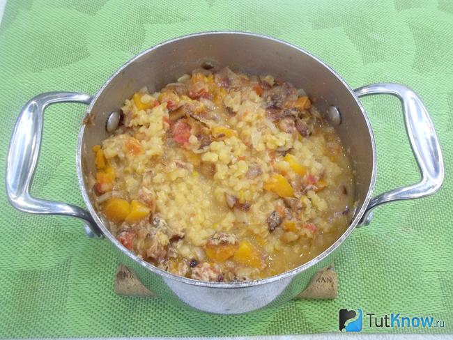 Продукты отварены
