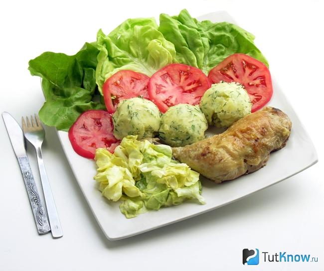 Ужин с мясом и овощами для похудения