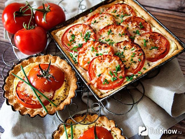 Пирог с помидорами — секреты приготовления
