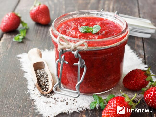 Готовая консервированная клубника