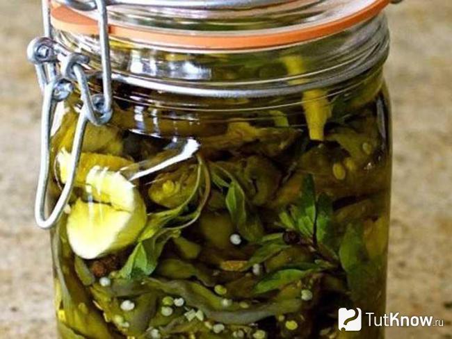 Маринованные баклажаны на зиму без стерилизации