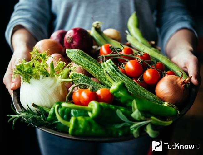 Овощи как запрещенные продукты при отравлении