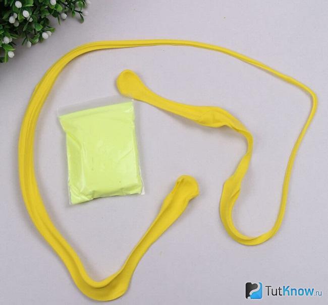 Слайм с пластилина и гелем для стирки Persil