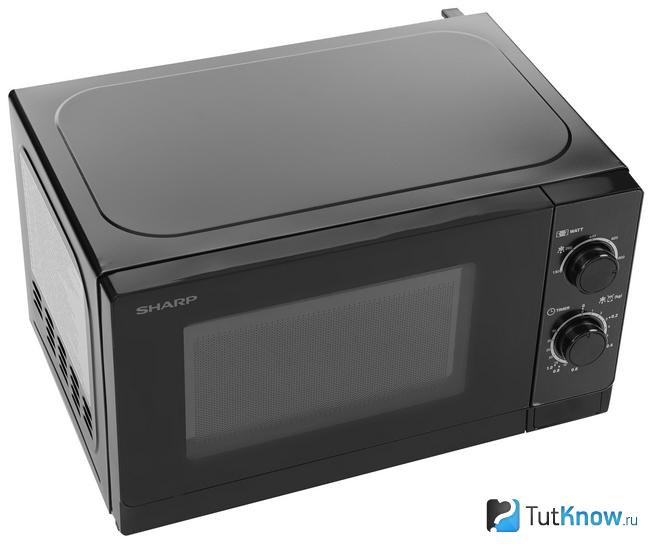 Микроволновка SHARP R200BKW вид сверху