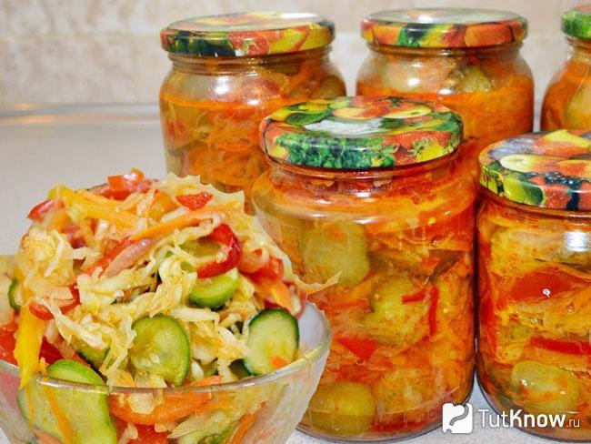 Салат из моркови на зиму без стерилизации