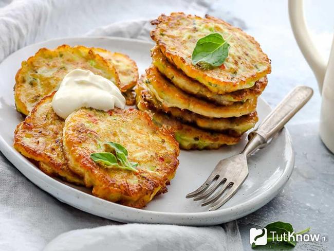 Баклажанные оладьи