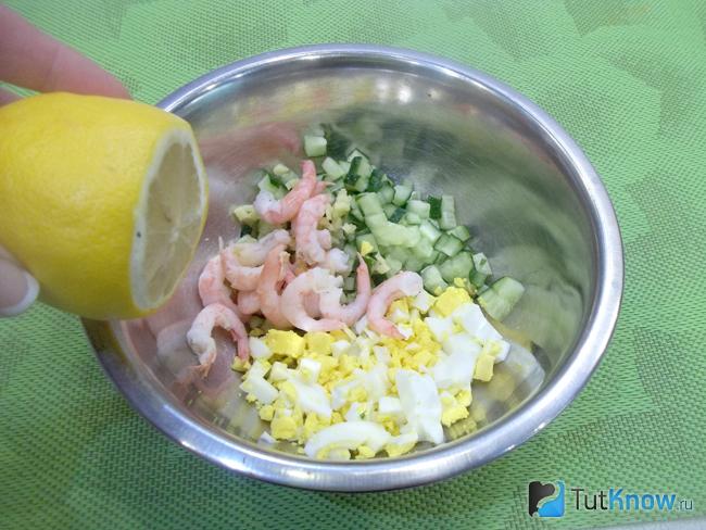 К продуктам добавлен имбирь и лимонный сок