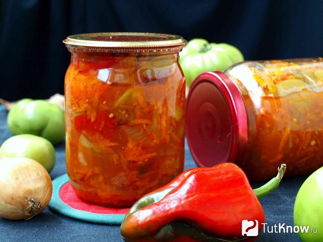 Лечо из перца с кабачками на зиму без стерилизации