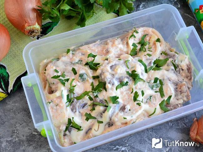 Маринад для шашлыка с уксусом и киви