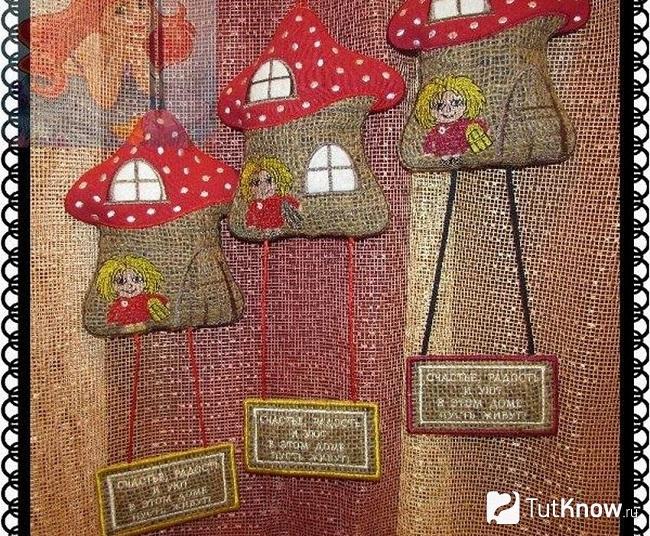 Домики из мешковины своими руками