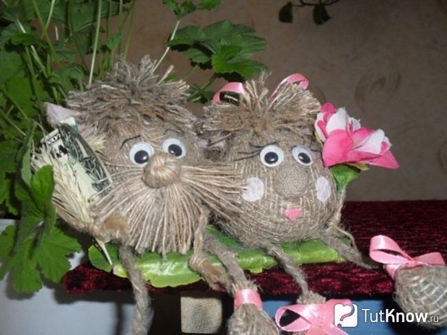 Игрушки из мешковины