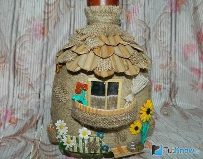 Домик из мешковины своими руками
