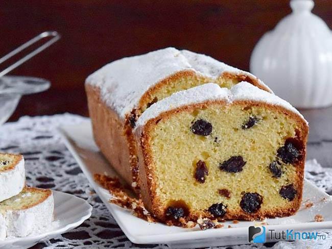 Шоколадный кекс с орехами