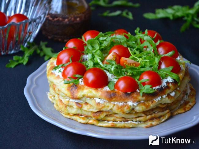 Готовый торт из кабачков