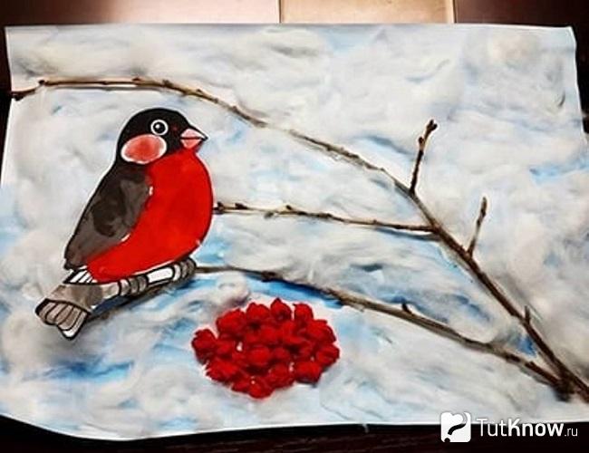 Красивый зимний пейзаж своими руками