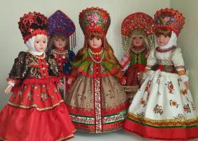 Как сделать куклы в народных костюмах?