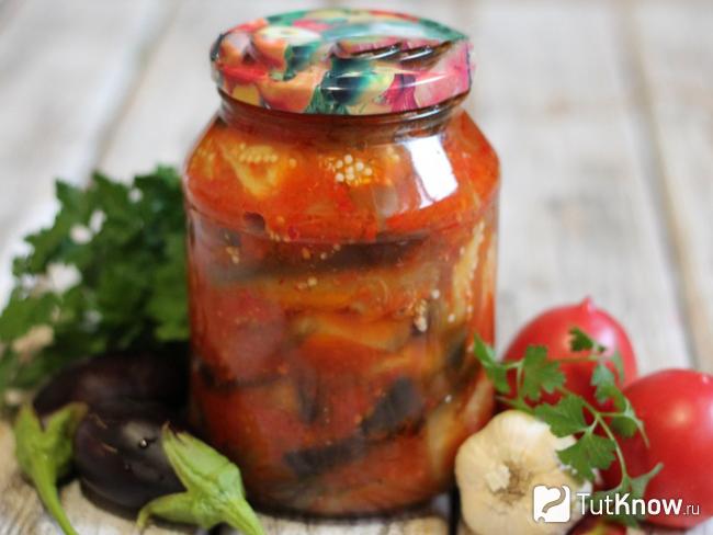 Баклажаны с чесноком