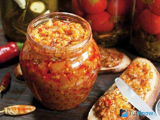 Икра из баклажанов