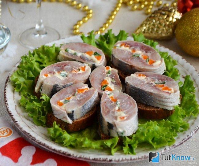 Рулет Новогодняя селедочка на Новый год