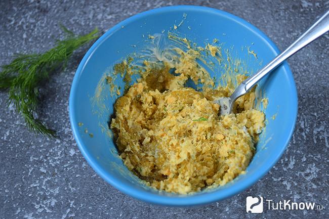 Начинка с икрой для фаршированных яиц